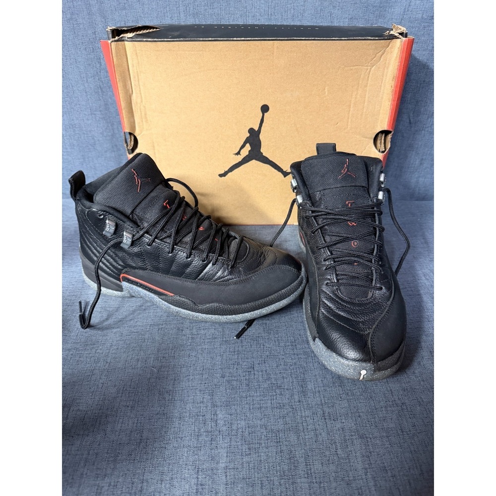Nike Air Jordan 12  Retro Utility Black-Bright Crimson DC1062-006  Mens Size 8.5